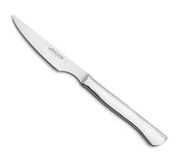 Arcos Couteaux de Table en Acier Inoxydable Monobloc - Couteau à Steak pour Couper Viande Rôtie, Côtelettes et Steaks - Couleur Argent, Série Monobloc