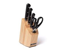 Arcos Ensemble de Couteaux 4 Pièces en Acier Nitrum - Poignée Ergonomique en Polyoxyméthylène POM, Design Classique et Finition Arrondie - Couleur Noire, Série Opera