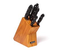 ARCOS Ensemble de Couteaux 5 Pièces en Acier Inoxydable - Couteau de Cuisine Professionnel pour Éplucher les Fruits et Légumes, Poignée Ergonomique en Polyoxyméthylène POM - Noire. Série Maitre