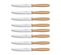 Arcos Ensemble de couteaux de table | 8 uds | Couteaux de Table | Lame dentelée en acier inoxydable NITRUM de 125 mm | Poignée en Polypropylène | Va au lave-vaisselle | Couleur Crème