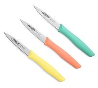 Set 3 couteaux d'office 8,5 cm coloris pastel Arcos