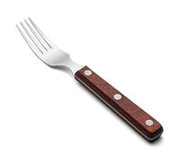 Arcos Fourchette à viande Nitrum en acier inoxydable – Manche ergonomique POM – Marron