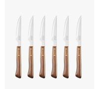 Arcos Jeu de 6 Couteaux à Steak Série Table, Lame perlée en acier inoxydable, manche hêtre