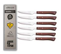 Arcos Lot de 6 couteaux à steak arcs à manche bois et emballage recyclé