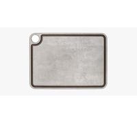 Arcos Planche à découper avec canal et crochet Surface lisse pour hacher les aliments en fibre de cellulose et résine Ustensile de coupe professionnel Planche à servir Couleur Gris 15" x 11"
