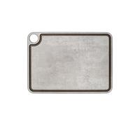 Arcos Planche à découper avec canal et crochet Surface lisse pour hacher les aliments en fibre de cellulose et résine Ustensile de coupe professionnel Planche à servir Couleur Gris 15" x 11"