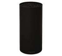 ARCOS Housse à couteaux ronde pour couteaux jusqu'à 20 cm. Bloc pour couteaux au design moderne fabriqué en caoutchouc thermoplastique. 110 x 225 mm. Couleur noire.