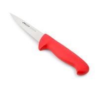 Arcos Série 2900 Couteau de Boucher et Viande. Lame Acier Inoxydable 5". Manche Polypropylène Rouge. Système d'Identification Couleur Argenté. Taille 7". Usage Intensif. Couleur Rouge
