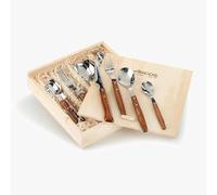 Arcos Série Gregorio Arcos - Ménagère 16 pièces - Acier inoxydable - Manches en bois - Couleur marron