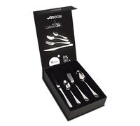 Arcos Serie Lisboa Lot de 24 couverts en boîte cadeau (6 couteaux + 12 cuillères + 6 fourchettes) Monoblock une pièce en acier inoxydable Argenté