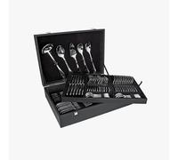 Arcos Série Lisboa - Ménagère 113 pièces en coffret cadeau (ensemble complet) - Monoblock monobloc en acier inoxydable - Couleur argent
