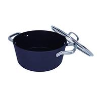 Arcos Série Samoa | Casserole Anti-adhésive 16 cm et 1,5 L | Aluminium Forgé | Compatible tous feux | Anses acier inox effet froid | Économie d'énergie | Va au lave-vaisselle | Noir | FULL INDUCTION