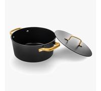 Arcos Série Samoa Iconic Casserole antiadhésive en céramique 24 cm et 4,3 l | Aluminium forgé | Convient à toutes les cuisines | Manche en acier inoxydable | Couleur noire | Sans PFOA/PTFE/PFOS)