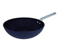 Arcos Série Samoa | Wok Anti-adhésive 28 cm | Aluminium Forgé | Compatible Tous Feux | Poignées Acier INOX Effet Froid | Économie d'énergie | Va au Lave-Vaisselle | Couleur Noire