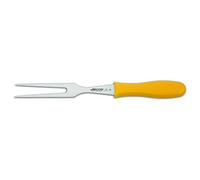 Arcos Séries 2900 - Boîte 6 pièces Fourchette à Découper - Lame Acier Inoxydable Nitrum 180 mm - Manche Polypropylène Couleur Jaune (6 pcs)