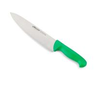 Arcos Séries 2900 - Couteau du Chef Couteau à Découper - Lame Acier Inoxydable Nitrum 250 mm - Manche Polypropylène Couleur Vert