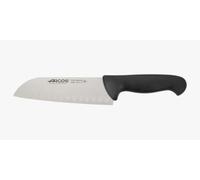 Arcos Séries 2900 - Couteau Santoku Couteaux Japonais - Lame Acier Inoxydable Nitrum 180 mm - Manche Polypropylène Couleur Noir