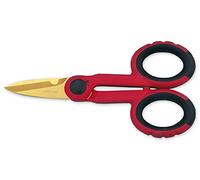 Arcos Séries Ecopro - Boîte 6 pièces Ciseaux d'électricien - Lame Acier Inoxydable Recouvert de Tungstène 140 mm - Manche Polypropylène Couleur Rouge (6 pcs)