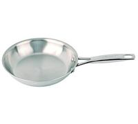Arcos Séries Forza - Poêle - Corps Triple Fond (Acier Inoxydable + Aluminium + Acier Inoxydable) 20 cm - Manche Acier Inoxydable - Couleur Argent (sans PFOA)