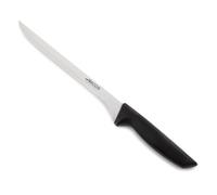 Arcos Series Niza - Couteau à trancher Couteau Jambon - Lame Nitrum Acier Inoxydable 240 mm - Manche Polypropylène Noir Couleur