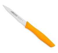 Arcos Séries Nova - Boîte 36 pièces Couteau D'Office Couteau à Éplucher - Lame Acier Inoxydable Nitrum 100 mm - Manche Polypropylène Couleur Orange (36 pcs)