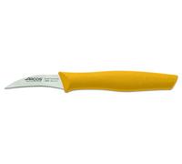 Arcos Séries Nova - Boîte 36 pièces Couteau D'Office Couteau à Éplucher - Lame Acier Inoxydable Nitrum 60 mm - Manche Polypropylène Couleur Jaune (36 pcs)