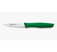 Arcos Séries Nova - Couteau D'Office Couteau à Éplucher - Lame Acier Inoxydable Nitrum 85 mm - Manche Polypropylène Couleur Vert