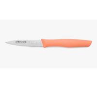Arcos Séries Nova - Couteau D'Office Couteau à Éplucher - Lame Acier Inoxydable Nitrum 85 mm - Manche Polypropylène Couleur Corail