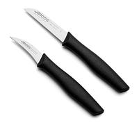 Arcos Series Nova - Ensemble de Couteaux d’Office - Lame Nitrum en Acier Inoxydable - Poignée Polypropylène Noir Couleur