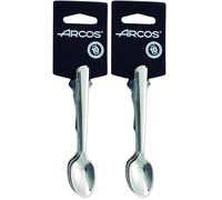 Arcos Séries Toscana - Cuillère à Mocca Set (6 Cuillère) - Monobloc d'une Pièce Acier Inoxydable 18/10 et 115 mm Couleur Argent (Lot de 2)