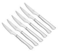 ARCOS Set de 6 Couteaux à Steak Acier Inoxydable 110 mm | Set de couteaux de table monobloc d une pièce idéal pour la viande. Série Table. Couleur argent.