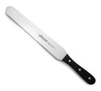 Arcos Spatule Lame Acier Inoxydable Nitrum 250 mm. Manche Ergonomique POM. Série Universelle. Lame Longue et Résistante. Bord Dentelé. Couleur Noire