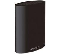 ARCOS Taco Ovale Protecteur de Couteaux jusqu'à 20 Cm. Bloc pour Couteaux au Design Moderne Fabriqué en Caoutchouc Thermoplastique. 220 x 160 x 65 Mm. Couleur Noir