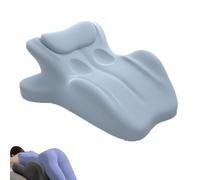 Arcova Sweet Spot Pillow - 27° Perfect Angle Memory Foam Wedge Cushion, Chiro Monk Couple Pillow, Keep The Passion Alive All Night, Enhances Experience for All Postures (Blue)