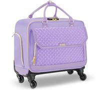 Arcoyard Sac à roulettes pour ordinateur portable - Pour homme et femme - Avec 4 roues pivotantes et poignée - Pour le travail, les voyages, les voyages - Design adapté à la TSA, violet, Medium, Motif