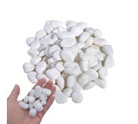 ARCPNRT Galets, Galets Blancs de Jardin, Pierres Décoratives, Pierres de Rivière Plantes, pour L'aménagement Paysager, la Décoration de la Maison, L'artisanat, Les Projets Artistiques 2-4 cm, 1kg