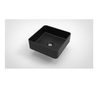 Arcqua Case Vasque à poser Carré 37x37cm Noir mat WAS122540