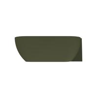 Arcqua Havana Baignoire demi-îlot - 170x80cm - droite - vert mat BAD397983