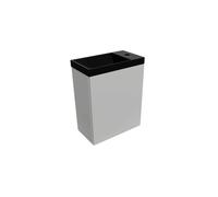 Arcqua Luna Ensemble fontaine 54.3x39.7x21.8cm Brillant Blanc avec fontaine marble noir mat sans trop-plein FNK107877