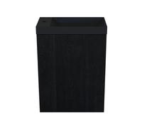 Arcqua Marble Ensemble fontaine - 40x22x54.5cm - fontaine mat noir - sans trop-plein - oak black FNK491179