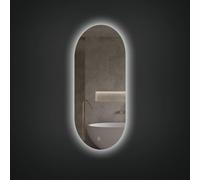 Arcqua Oval Miroir - 40x100cm - ovale - vertical - rétroéclairage LED SPI997143