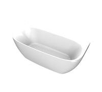 Arcqua Tira baignoire semi-autoportante - 170x80cm - back to wall - acrylique - blanc brillant BAD108879