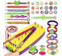 ARCROS Kit Bracelet Fille, Kit de Fabrication de Bracelets d’Amitié, DIY Bijoux & Loisirs Créatifs, Arts et Travaux Manuels Enfants, Bracelet Brésilien comme Cadeau pour Fille 5 6 7 8 9 10 11 Ans