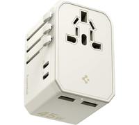 ArcStation 45W Universal Travel Adapter,[4-Ports & PD] Universal Plug Adapter 2 USB C and 2 USB A,International Travel Accessory for English/EU/USA/Australia/Japan-Beige Dune