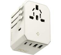 ArcStation 70W Universal Travel Adapter,[5-Ports & PD] Universal Plug Adapter 3 USB C and 2 USB A,International Travel Accessory for English/EU/USA/Australia/Japan-Beige Dune