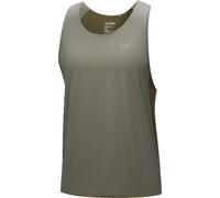 Arc'Teryx - Débardeur de trail/running - Norvan DW Logo Tank M Forage/Tatsu pour Homme - Taille S - Gris Gris S