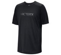 Arc'teryx - Ionia Merino Wool Arc'Word Logo S/S - Haut en mérinos - M - black