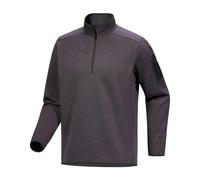 Arc'Teryx - Polaire chaude demi-zippée - Covert 1/2 Zip M Black Heather II pour Homme en Laine - Taille M - Gris Gris M