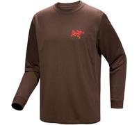 Arc'teryx - T-shirt à manches longues en coton - Kragg SL Cotton Tile LS M Carob/Dynasty pour Homme en Coton - Taille L - Marron Marron L