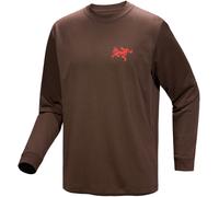 Arc'teryx - T-shirt à manches longues en coton - Kragg SL Cotton Tile LS M Carob/Dynasty pour Homme en Coton - Taille S - Marron Marron S